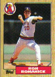 1987 Topps Baseball Cards      136     Ron Romanick